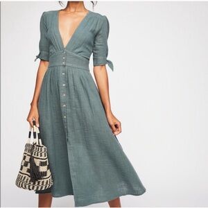Free people love of my life midi dress